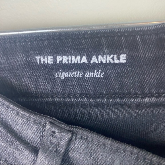 Adriano Goldschmidt Prima cigarette Ankle Gray Coated Denim Jeans size 28 - Picture 9 of 12